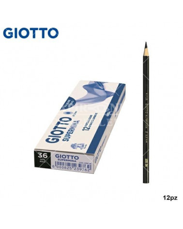 GIOTTO PASTELLO SUPERMINA N.36 NERO 36 [12PZ]