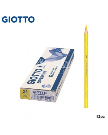 GIOTTO PASTELLO SUPERMINA N.51 GIALLO FLUO 51 [12PZ]