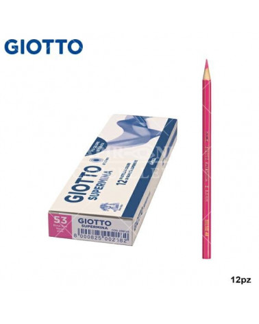 GIOTTO PASTELLO SUPERMINA N.53 ROSA FLUO 53 [12PZ]