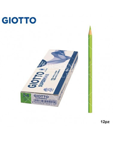 GIOTTO PASTELLO SUPERMINA N.54 VERDE FLUO 54 [12PZ]