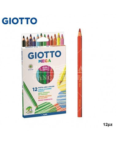 GIOTTO PASTELLO MEGA 12COL. [6PZ]