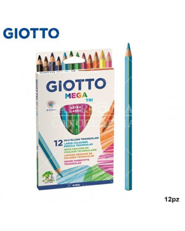 GIOTTO PASTELLO MEGA-TRI 12COL. [6PZ]