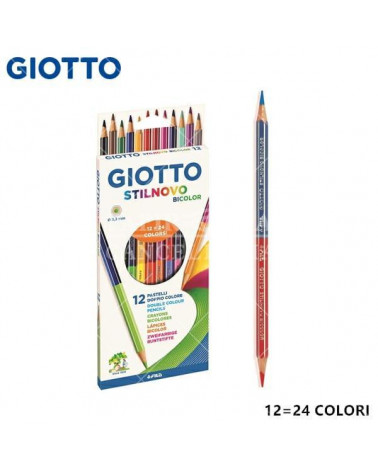 GIOTTO PASTELLO STILNOVO 12COL. BICOLOR [10PZ]