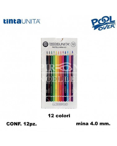 TINTA UNITA PASTELLO 12COL. MINA 4MM.41457 [12PZ]