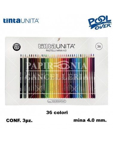 TINTA UNITA PASTELLO 36COL. MINA 4MM.41460 [3PZ]