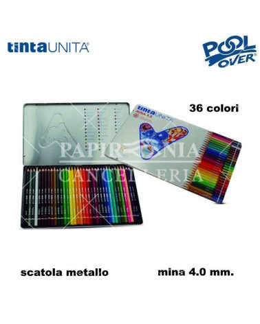 TINTA UNITA PASTELLO 36COL. SCATOLA METALLO 42918