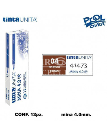 TINTA UNITA PASTELLO MINA 4MM. MARRONE 04 41473 [12PZ]