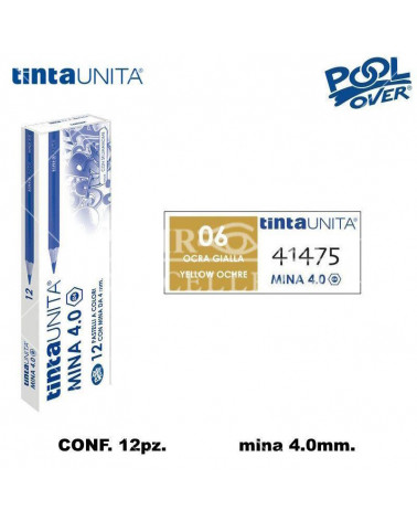 TINTA UNITA PASTELLO MINA 4MM. OCRA GIALLA 06 41475 [12PZ]