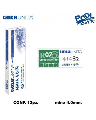 TINTA UNITA PASTELLO MINA 4MM. VERDE SMERALDO 07 41482 [12PZ]