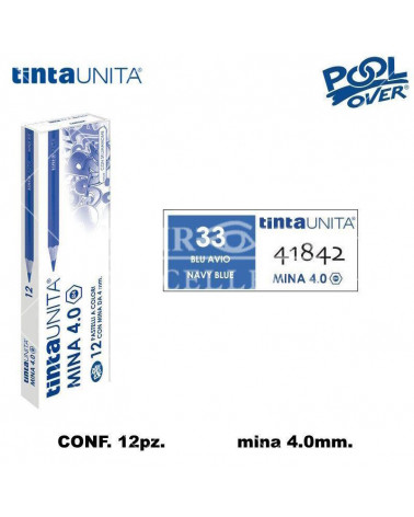 TINTA UNITA PASTELLO MINA 4MM. BLU AVIO 33 41842 [12PZ]