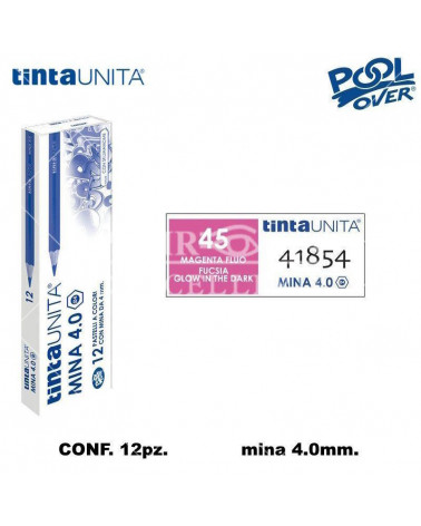 TINTA UNITA PASTELLO MINA 4MM. MAGENTA FLUO 45 41854 [12PZ]