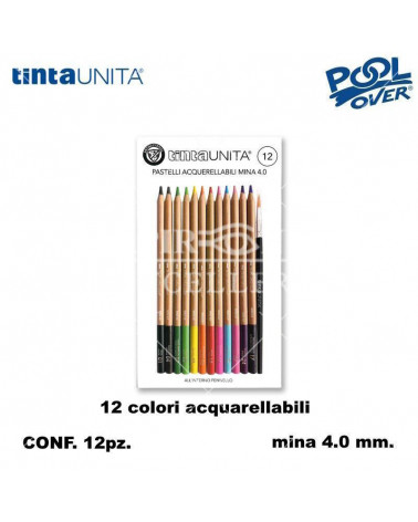 TINTA UNITA PASTELLO ACQUARELLO 12COL.49730 [12PZ]