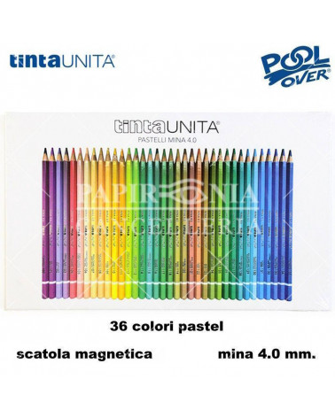 TINTA UNITA PASTELLO 36 COLORI PASTEL SCAT.MAGNETICA 50569