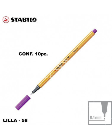 STABILO POINT 88 N.58 LILLA [10PZ]