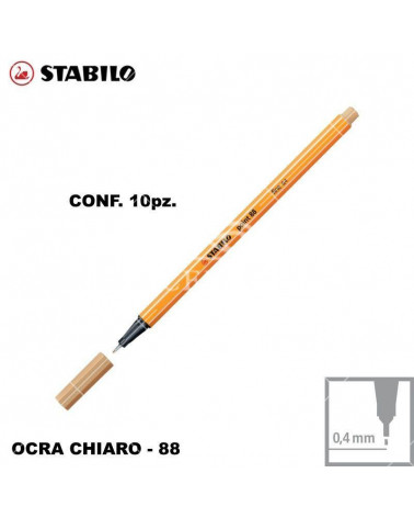 STABILO POINT 88 N.88 OCRA CHIARO [10PZ]