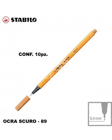 STABILO POINT 88 N.89 OCRA SCURO [10PZ]