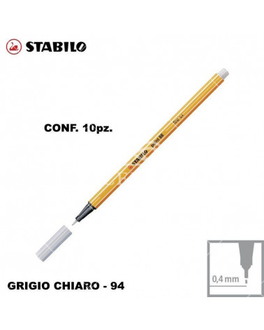 STABILO POINT 88 N.94 GRIGIO CHIARO [10PZ]