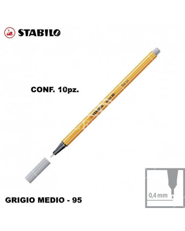 STABILO POINT 88 N.95 GRIGIO MEDIO [10PZ]