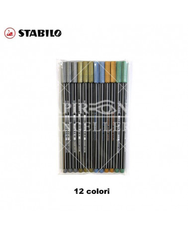 STABILO PEN 68 METALLIC 12PZ.