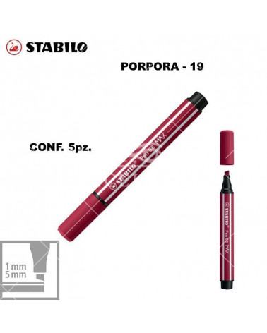 STABILO PEN 68 MAX N.19 PORPORA [5PZ]