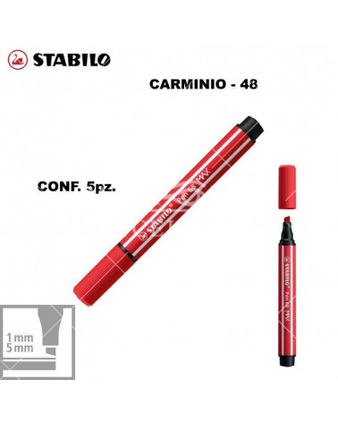 STABILO PEN 68 MAX N.48 CARMINIO [5PZ]