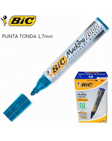 BIC MARCATORE 2000 12PZ. BLU-P.TONDA