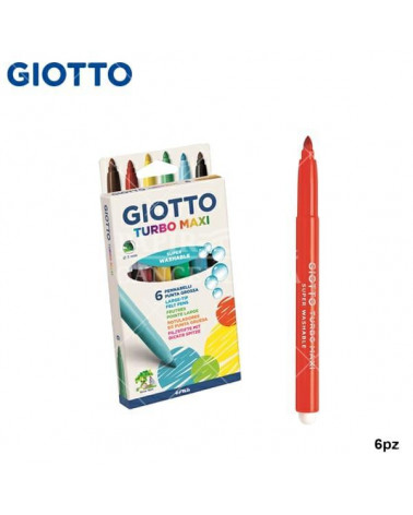 GIOTTO TURBO MAXI 6COL. PENNARELLO [10PZ]