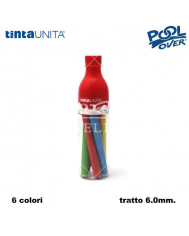 TINTA UNITA COLOR & PLAY PENNARELLO JUMBO 6col. BOTTIGLIA 43517