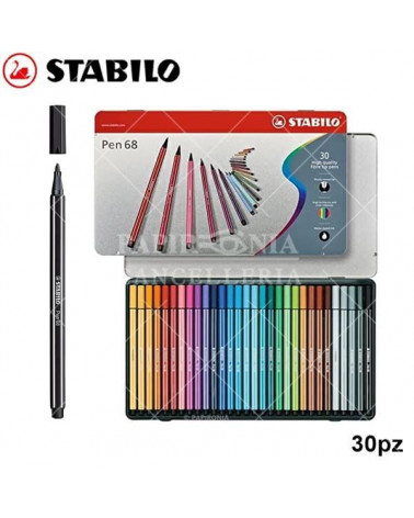 STABILO PEN 68 30COL.METALLO PENNARELLO-6830-6