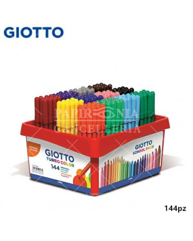 GIOTTO PENNARELLO TURBO COLOR 144PZ. SCHOOLPACK