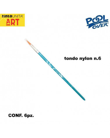 TINTA UNITA PENNELLO TONDO NYLON N.6 [6PZ]