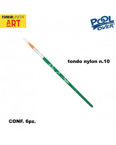 TINTA UNITA PENNELLO TONDO NYLON N.10 [6PZ]