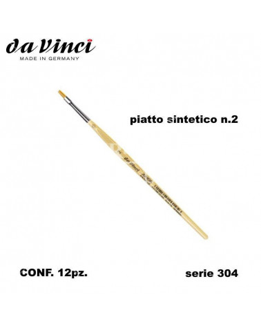 DA VINCI PENNELLO PIATTO JUNIOR N.2 304 [12PZ]