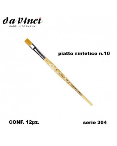 DA VINCI PENNELLO PIATTO JUNIOR N.10 304 [12PZ]