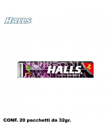 HALL'S LIQUIRIZIA S/Z 32gr.20pz.