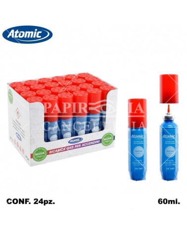 GAS UNIVERSALE ATOMIC 60ml.24pz.