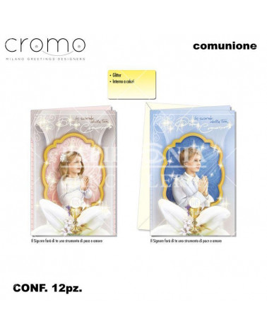 CROMO BIGLIETTI COMUNIONE BAMBINI CO.7156 [12PZ]