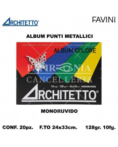 ARCHITETTO ALBUM COLORE 24X33 10FG.90128 DISEGNO [20PZ]