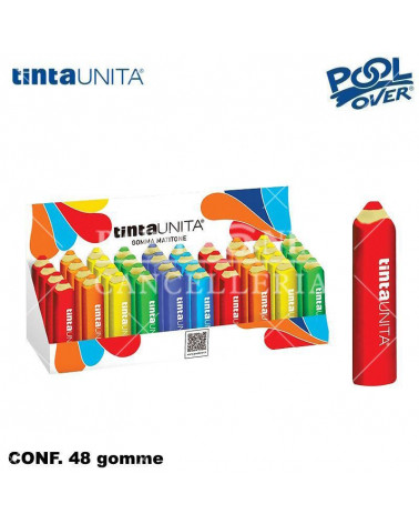 TINTA UNITA GOMMA SAGOMATA PASTELLO [48PZ]