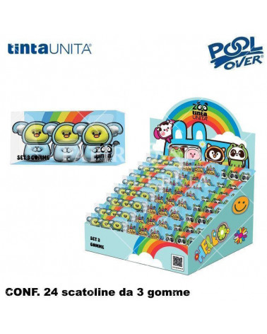 TINTA UNITA ZOO ESP 24 GOMME SET 3pz.